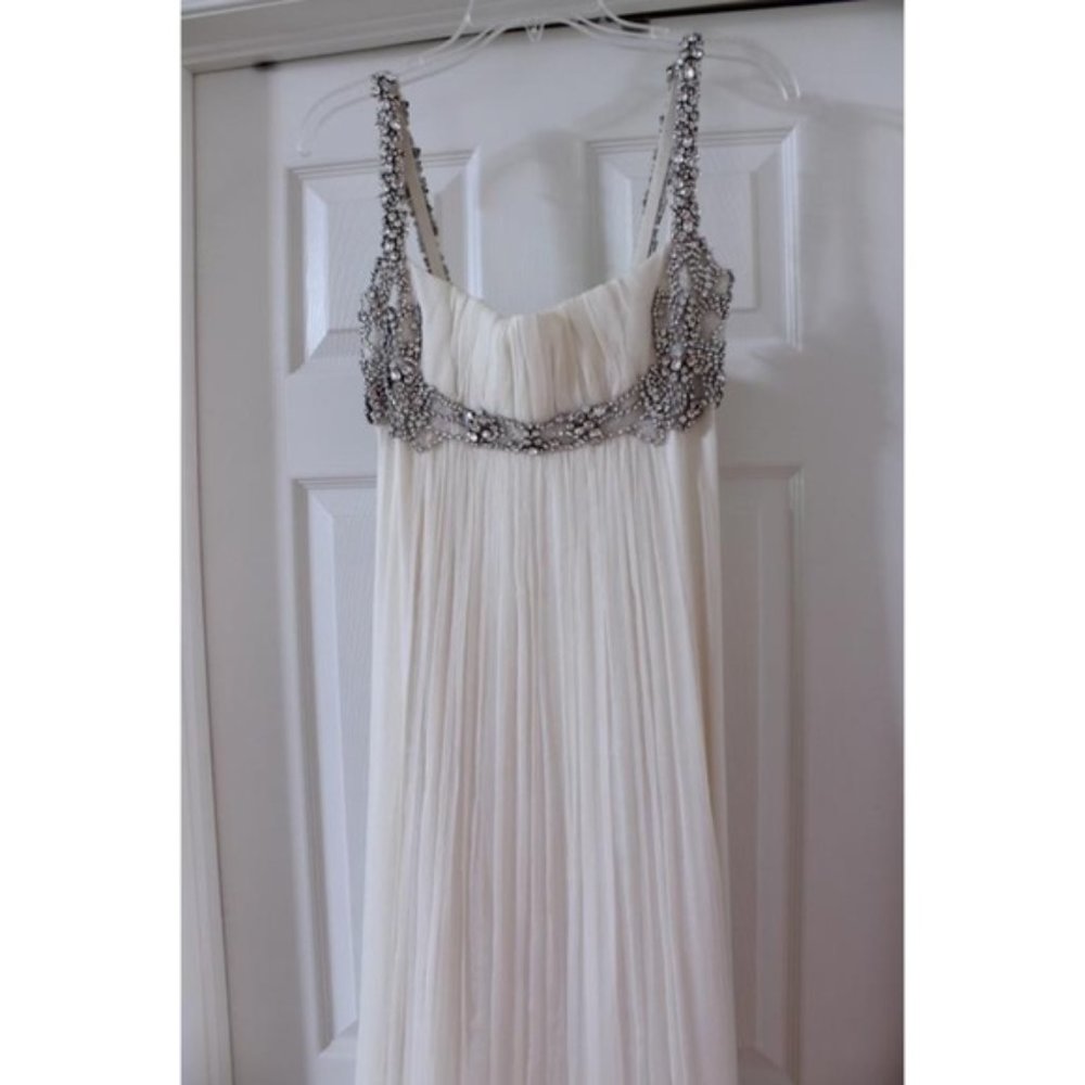 JENNY PACKHAM DUCHESS WEDDING DRESS SIZE 4 SMALL - Picture 6 of 7